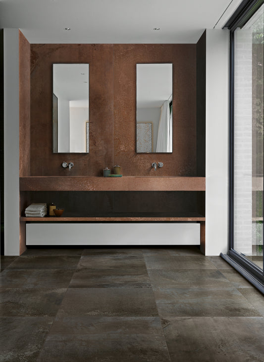 FLOWTECH BURNISHED 6mm 120x240- erőteljes karakterével és különleges textúrájával modern, exkluzív hangulatot teremt bármely enteriőrben.