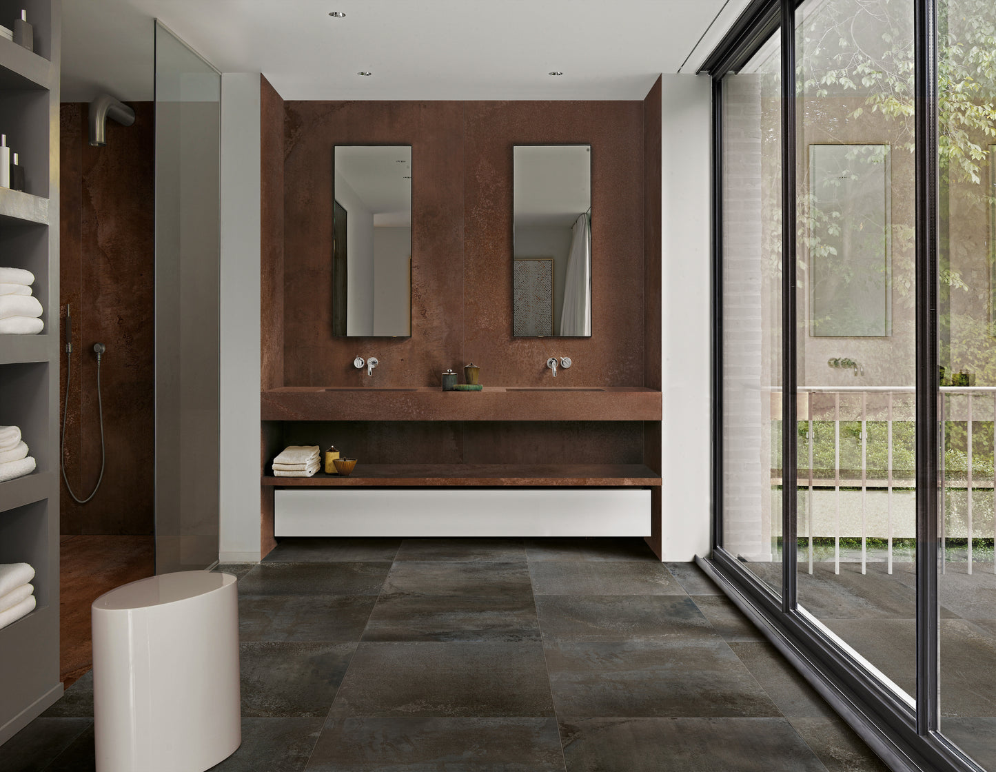 FLOWTECH RUSSET 6mm 120x240- erőteljes textúrájával és mély színeivel modern, exkluzív hangulatot teremt bármely enteriőrben.