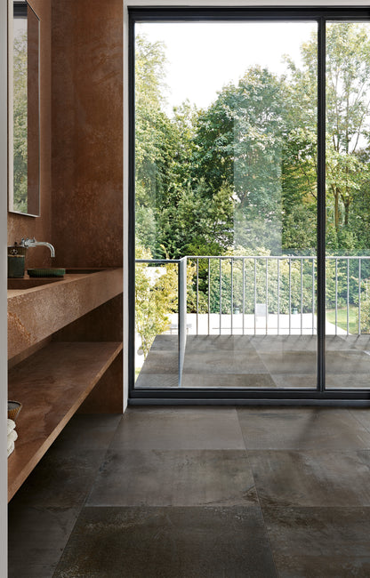 FLOWTECH RUSSET 6mm 120x240- erőteljes textúrájával és mély színeivel modern, exkluzív hangulatot teremt bármely enteriőrben.
