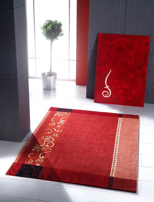 Gala mit Seide gyapjú szőnyeg 795 marron 70x140 / piros-bordó