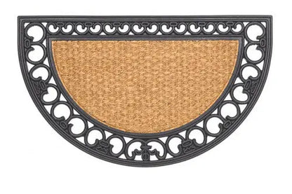 Gazelle félkör lábtörlő 45x75 / beige-barna