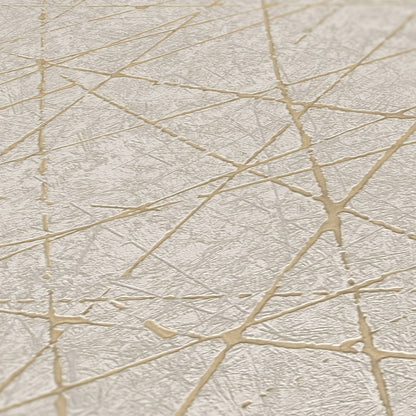 Geometriai mintás világos színű prémium tapéta 