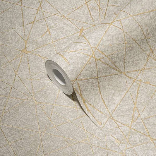 Geometriai mintás világos színű prémium tapéta 
