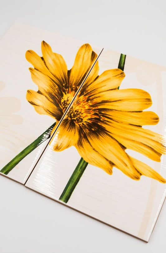 Gerbera dekorkép/Gerber 20x30 / sárga-narancs