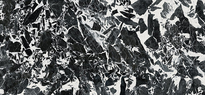 THE ROOM  Grand Anti 120x260- Ez a csempe az erő és lágyság harmóniája: a fekete eleganciát, a fehér tisztaságot sugall. Időtálló, luxus hatású választás, fényes, polírozott gres-porcelán kivitelben, kül- és beltérre is ideális.