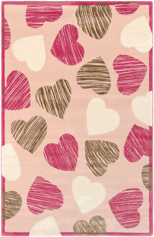 Hearts szőnyeg 115x175 / rózsaszín-lila