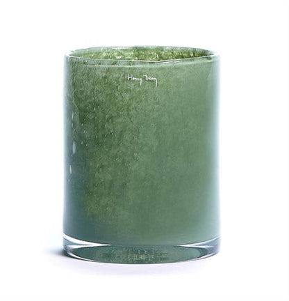 Henry Dean kézzel készített üvegváza Natural zöld Cylinder