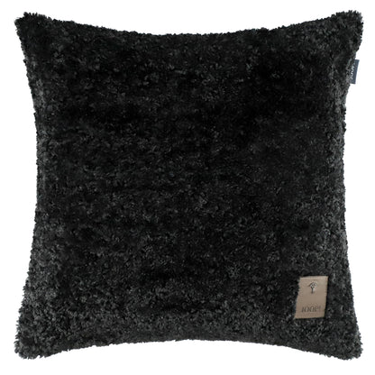 JOOP! Curly fekete teddy díszpárnahuzat 50×50 cm puha luxus, modern elegancia Joop! Szőnyegszalon
