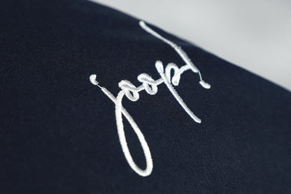 JOOP! Flora sötétkék díszpárnahuzat 40×60 cm  Virágmintás luxus, időtlen elegancia Joop! Szőnyegszalon