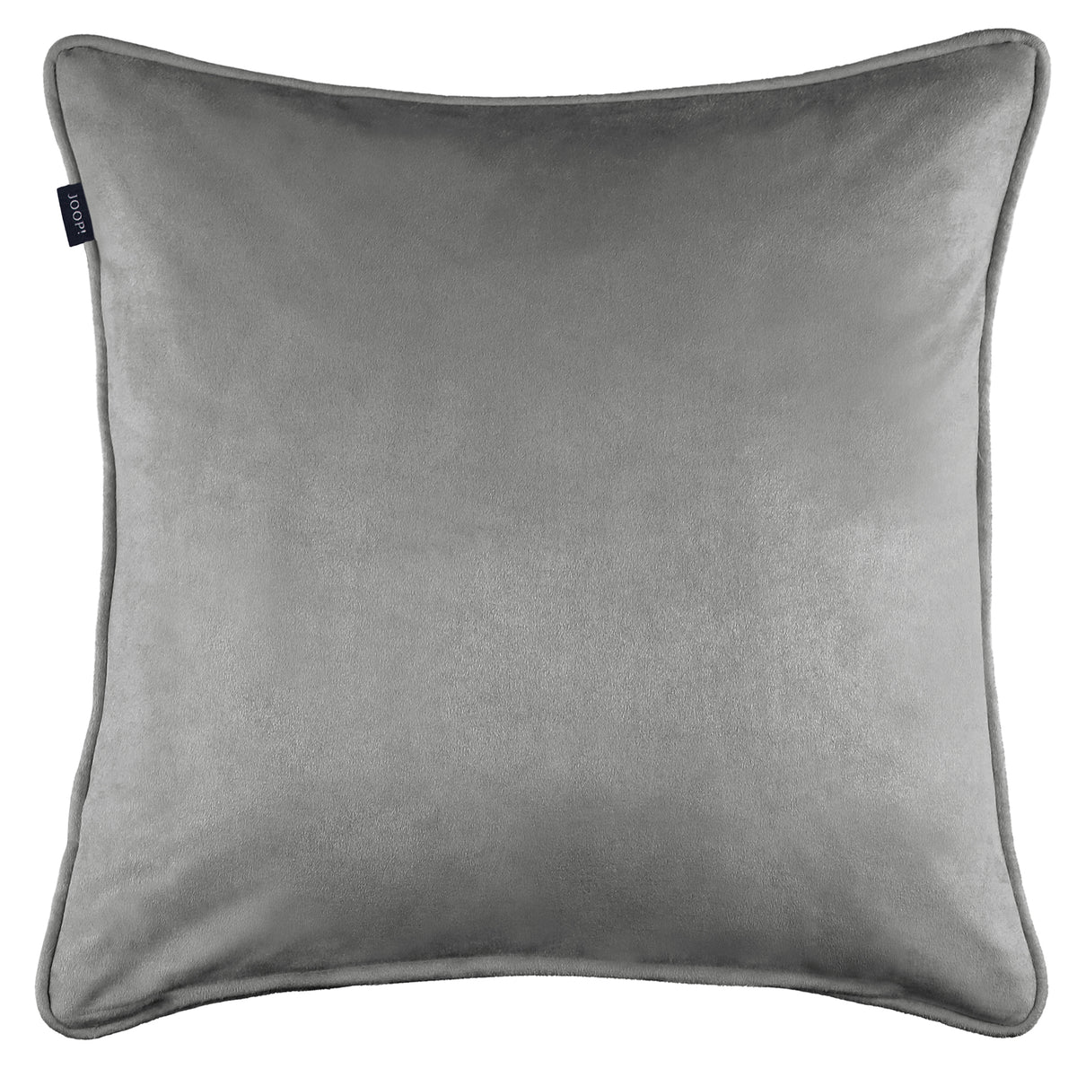 JOOP! Herringbone szürke díszpárnahuzat 40 × 40 cm – elegáns, hímzett búzavirágmintás párnahuzat Joop! Szőnyegszalon