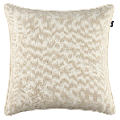 JOOP! Herringbone bézs díszpárnahuzat 40 × 40 cm – elegáns halszálkamintás párnahuzat Joop! Szőnyegszalon
