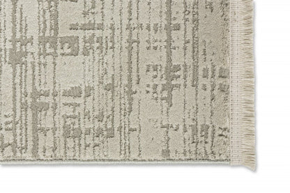 JOOP! Lines krém színű prémium szőnyeg 140x200 / beige-barna