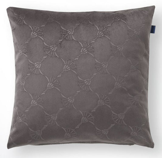 Joop! Emboss antracit díszpárna 38x38 / beige-barna