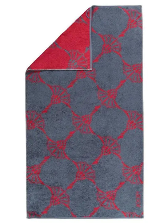 Joop! Infinity flower denim törölköző 50x100 / szürke