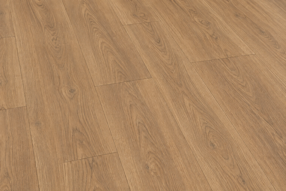 Konor Caramel Gerbil Oak -laminált padló Szőnyegszalon Szőnyegszalon