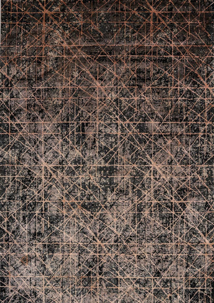 Kasmir Aragon exkluzív, modern mintás szőnyeg AY24B 3802-304 80x150 / sárga-narancs