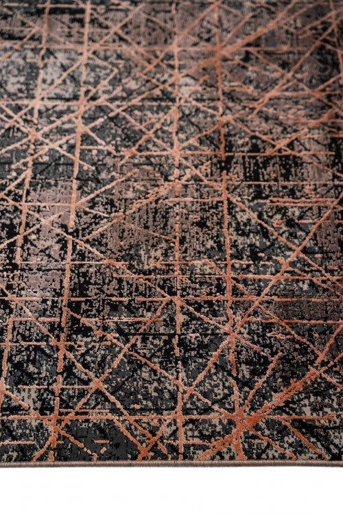 Kasmir Aragon exkluzív, modern mintás szőnyeg AY24B 3802-304 80x150 / sárga-narancs