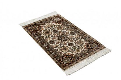 Kasmir Seide 219481 selyemszőnyeg 94x64 / beige-barna