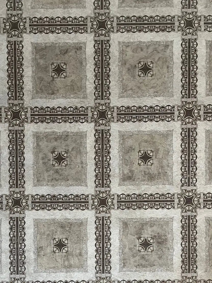 Klasszikus kőmintás tekercses vinyl 200 cm-es / beige-barna