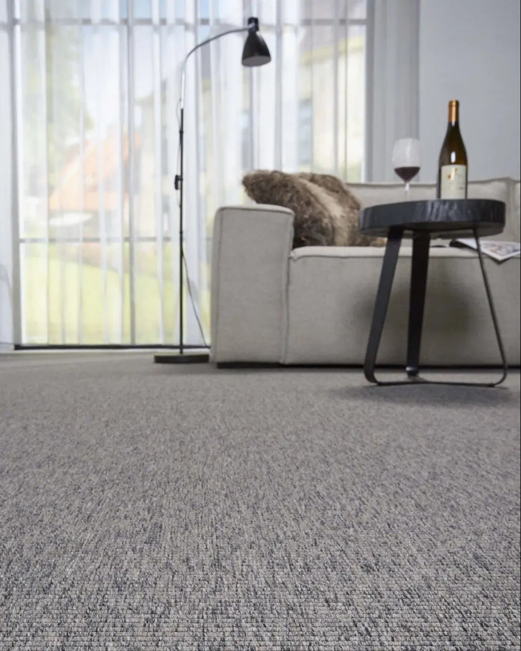 Lasis-3816 grey-beige padlószőnyeg szürke
