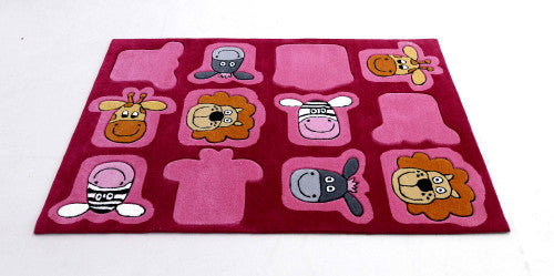 Lifestyle Kids pink állatos gyerekszőnyeg 2097 120x180 / rózsaszín-lila