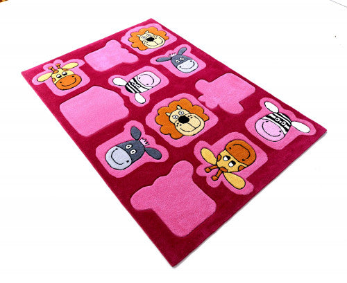 Lifestyle Kids pink állatos gyerekszőnyeg 2097 120x180 / rózsaszín-lila