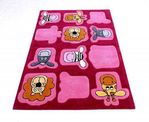 Lifestyle Kids pink állatos gyerekszőnyeg 2097 120x180 / rózsaszín-lila