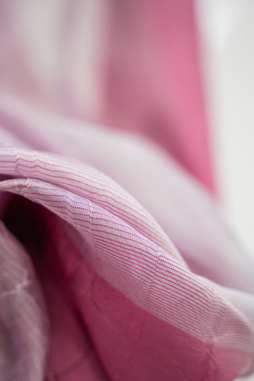 Lila organza készfüggöny 140x250 / rózsaszín-lila