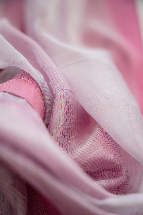 Lila organza készfüggöny 140x250 / rózsaszín-lila