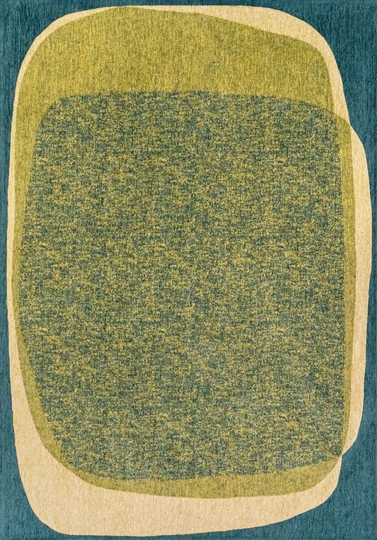 MARBLE LARCH 2062- zöld síkszövött modern szőnyeg