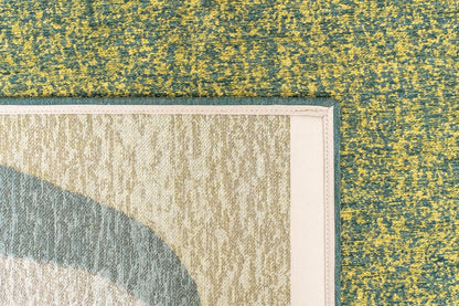 MARBLE LARCH 2062- zöld síkszövött modern szőnyeg