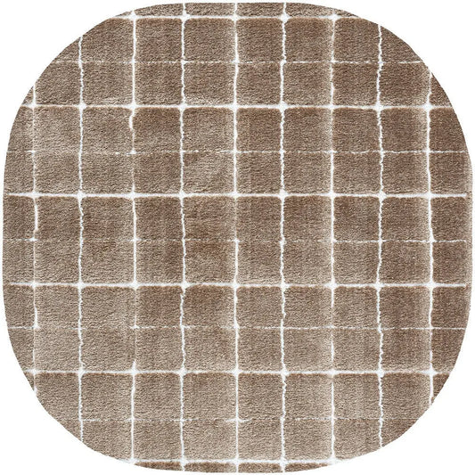 Maca puha barna szőnyeg 14003/1262 160x160 / beige-barna