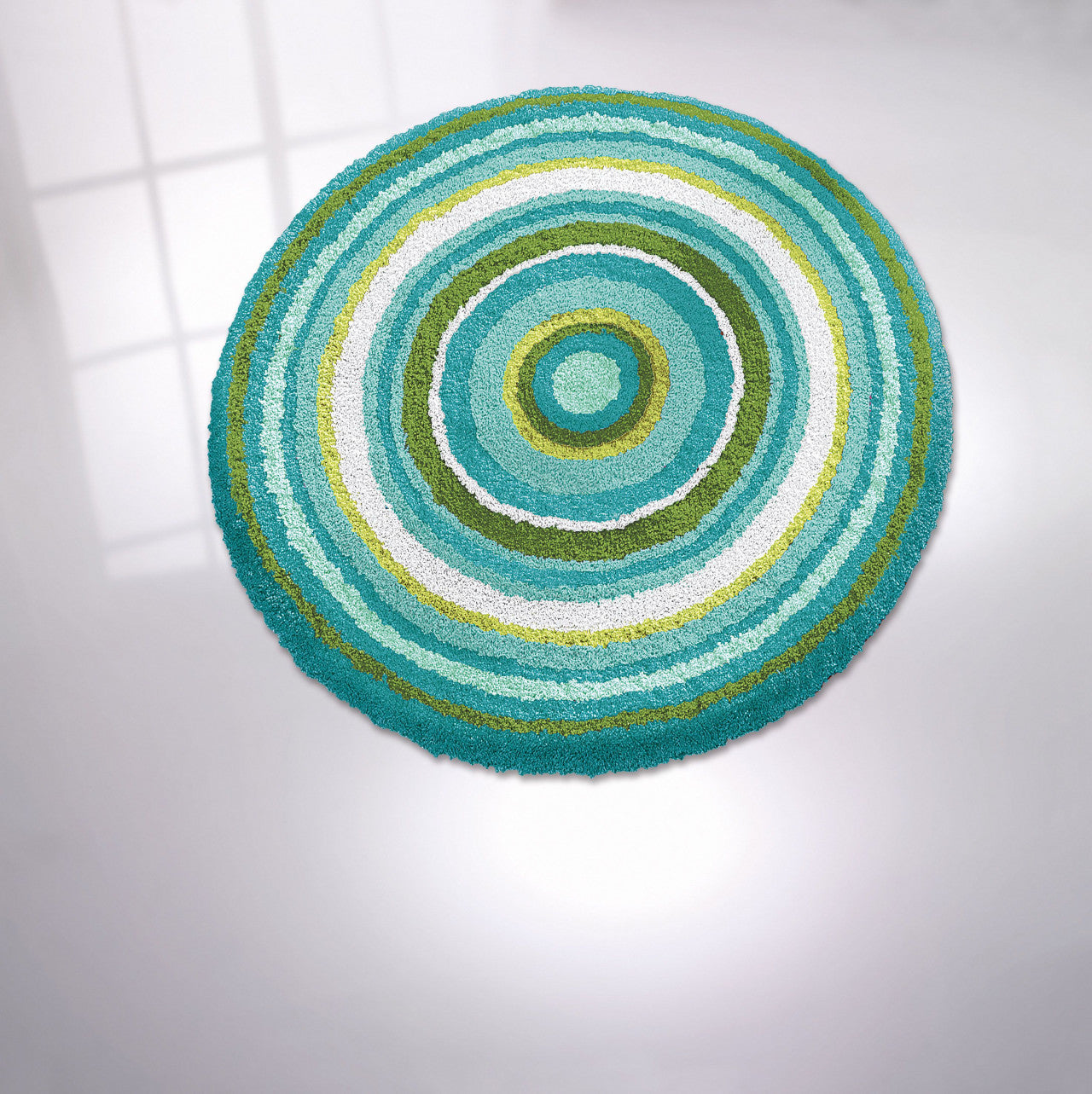 Mandala Turquiose fürdőszoba szőnyeg 80kör / zöld