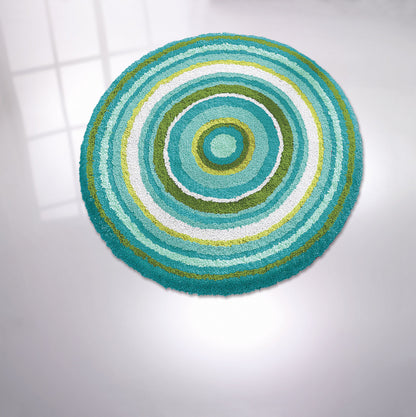 Mandala Turquiose fürdőszoba szőnyeg 80kör / zöld