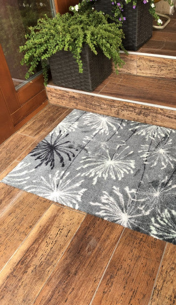 Manhattan Pusteblume grau-mint lábtörlő 50x70 / szürke