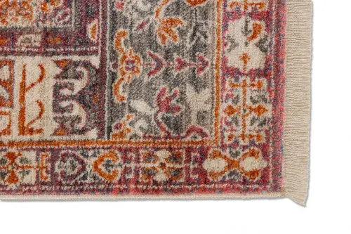 Mystik koptatott hatású szőnyeg orientális elemekkel 215 099 133x185 / beige-barna
