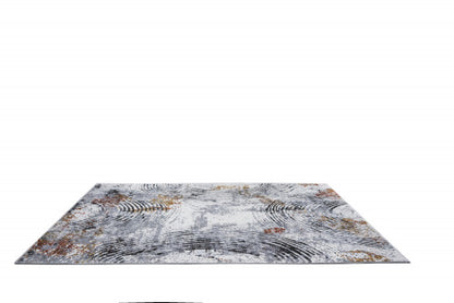 Nantes grey-d.beige modern szőnyeg BG14A 200x290 / szürke