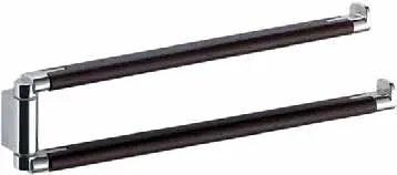 Odos wood kétágú wenge törölközőtartó 4323