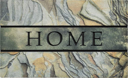 Residence home marble lábtörlő 45x75 / zöld
