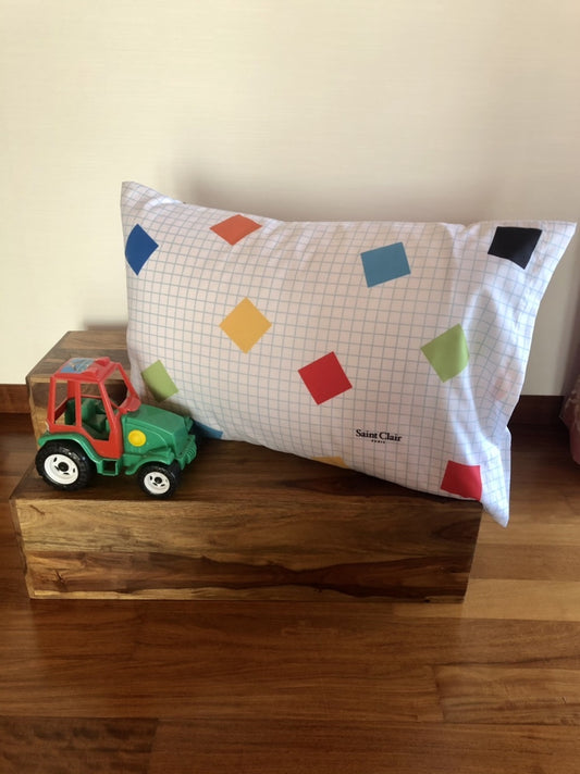 Robot díszpárna huzat 50x70 / kék