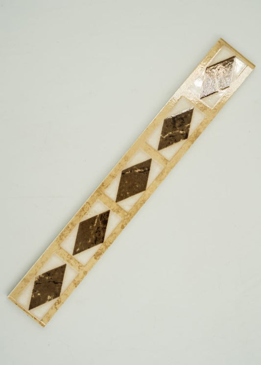 Rombi bézs listello 3x25 / beige-barna