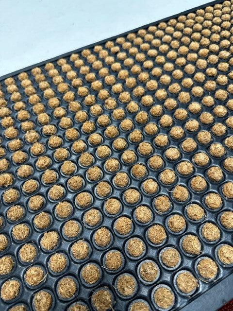 Rubco dots lábtörlő 40x60 / beige-barna