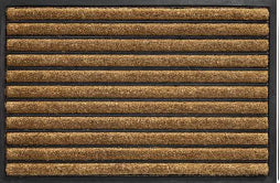 Rubco stripes lábtörlő 40x60 / beige-barna