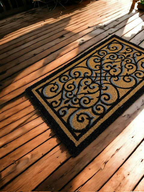 Ruco Design téglalap lábtörlő 45x75 / beige-barna
