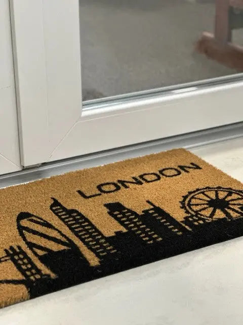 Ruco Print London lábtörlő 40x80 / beige-barna