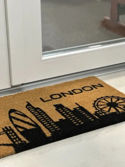 Ruco Print London lábtörlő 40x80 / beige-barna
