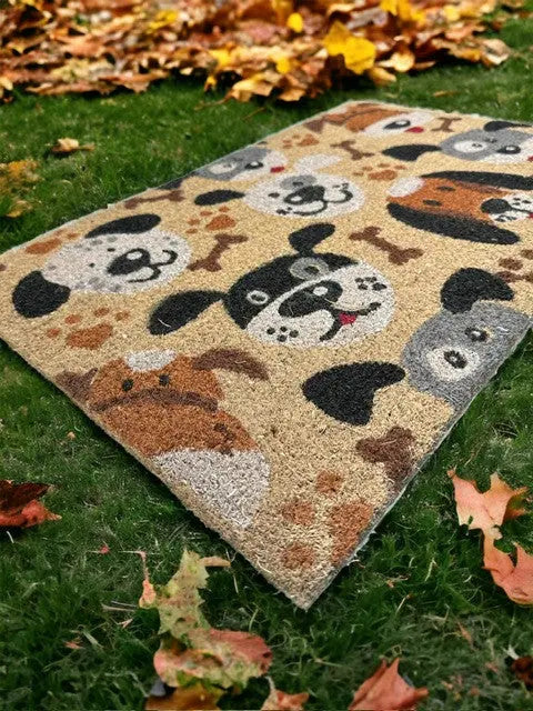 Ruco Print dogs lábtörlő 40x60 / beige-barna