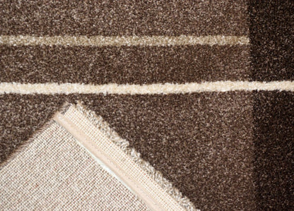 Samoa beige-barna modern mintás szőnyeg 002 062 140x200 / beige-barna
