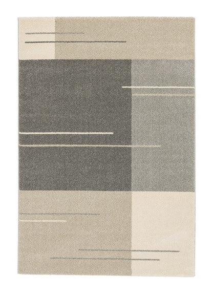 Samoa szürkésbarna modern mintás szőnyeg 002 007 140x200 / beige-barna