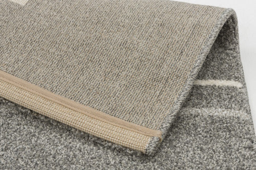 Samoa szürkésbarna modern mintás szőnyeg 002 007 140x200 / beige-barna